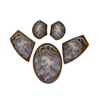 5pc Frog on Leaves Cameo Suite